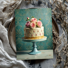 shabby chic roze cake blush rozen tissuepapier