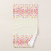 Shabby Chic Roze en Crème Bad Handdoek (Handdoek)