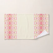 Shabby Chic Roze en Crème Bad Handdoek (Handdoek)