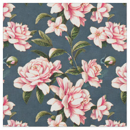 Shabby Chic - Roze Gardenias op een donkere achter Stof