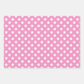 Shabby Chic Roze & Geel Bijpassende Patronen Inpakpapier Vel (Voorkant 2)