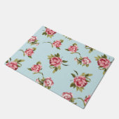 Shabby Chic - roze, gele of blauwe achtergrond Deurmat (Schuin)