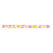 Shabby Chic Roze & Gele Polka Dots Grosgrain Lint (Voorkant)