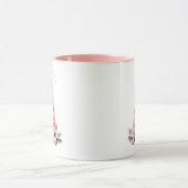 Shabby Chic Roze Kerst Hot Chocolate Mok (Midden)