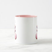 Shabby Chic Roze Kerst Hot Chocolate Mok (Midden)