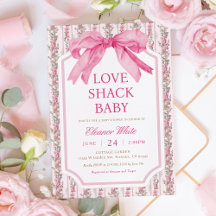 Shabby Chic Roze Liefde Shack baby shower