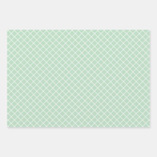 Shabby Chic roze Mint Green Stripes Patroon Inpakpapier Vel (Voorkant 3)
