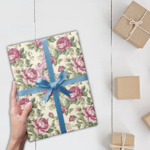 Shabby Chic  Roze Pioen Bloemen Ontwerp