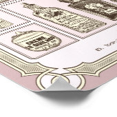 Shabby chic roze poster/Parfumery Poster (Hoek)
