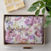 Shabby chic roze roest vlinderbloemig tissuepapier (Geschenk)