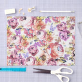 Shabby chic roze roest vlinderbloemig tissuepapier (Craft)