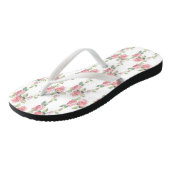 Shabby Chic Roze Roos Bloem Teenslippers (Schuin)