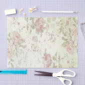 Shabby Chic Roze Roos Bloem Tissuepapier (Craft)