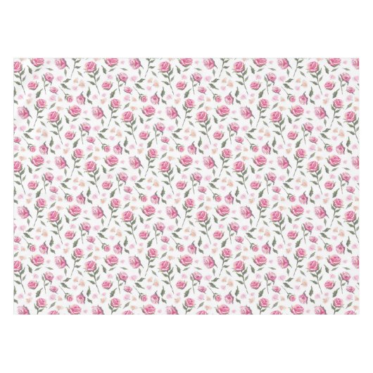 Shabby Chic roze Roses  tafelkledij Tafelkleed (Voorkant (Horizontaal))