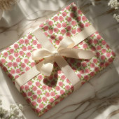 Shabby Chic Roze Rozen Cadeaupapier
