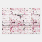 Shabby Chic Roze Rozen Inpakpapier Vel (Voorkant 2)