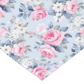 Shabby Chic Roze Rozen Naadloos Patroon Korte Tafelloper (Hoek)