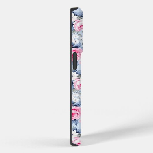 Shabby Chic Roze Rozen Patroon Case-Mate iPhone Case (Achterkant / Rechts)