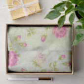 Shabby Chic Roze Serie Design 1 Tissuepapier (Geschenk)