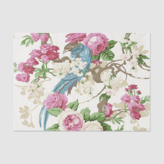 Shabby Chic Roze Serie Design 4 Tissuepapier (Voorkant)