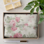 Shabby Chic Roze Serie Design 6 Tissuepapier (Geschenk)
