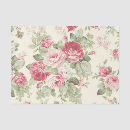 Shabby Chic Roze Serie Design 6 Tissuepapier (Voorkant)