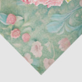  shabby chic roze taart met roze rozen tissuepapier (Detail)