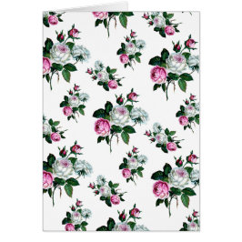 Shabby Chic, Roze, White Roses Pattern