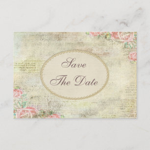 Shabby Chic Rozen Baby shower Save the Date