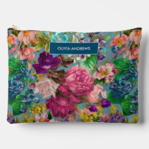  shabby chic rozen blauw roze motief