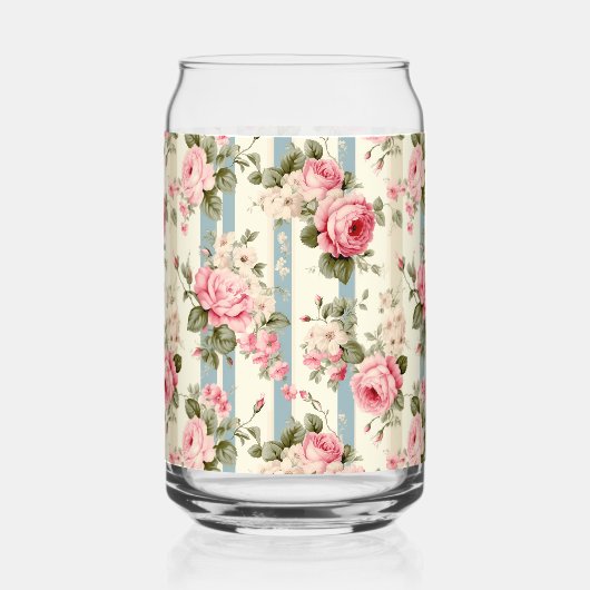 Shabby Chic  Rozen Blikvorm Glas (Voorkant)