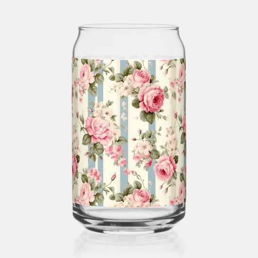 Shabby Chic  Rozen Blikvorm Glas (Achterkant)