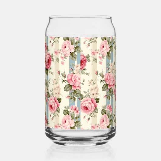 Shabby Chic  Rozen Blikvorm Glas (Rechts)