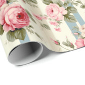 Shabby Chic  Rozen Cadeaupapier (Rol Hoek)