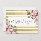 Shabby Chic  Rozen Cadeft Certificate Kaart (Voorkant)