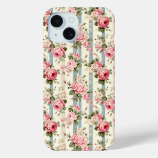Shabby Chic  Rozen iPhone 15 Case