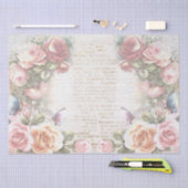Shabby Chic Rozen Collage Pattern Tissuepapier (Craft)