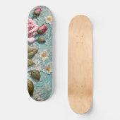 Shabby Chic Rozen en Kant Persoonlijk Skateboard (Voorkant)