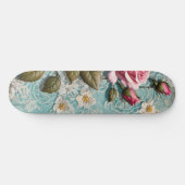 Shabby Chic Rozen en Kant Persoonlijk Skateboard (Horizontaal)