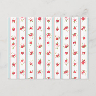 Shabby Chic Rozen Floral  Briefkaart
