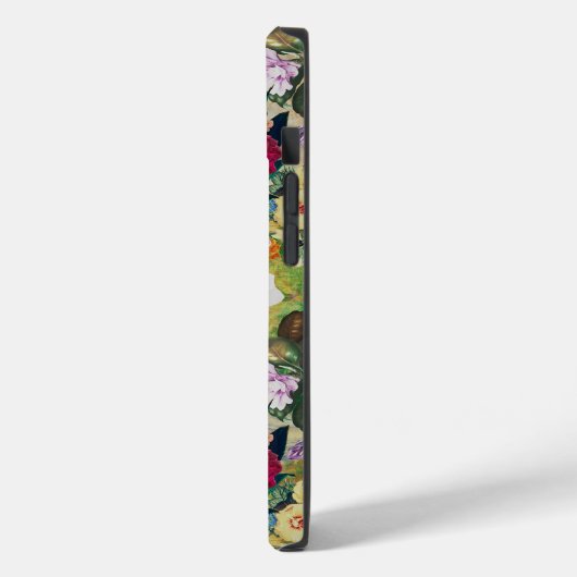 shabby chic rozen geel diamantpatroon Case-Mate iPhone case (Achterkant / Links)