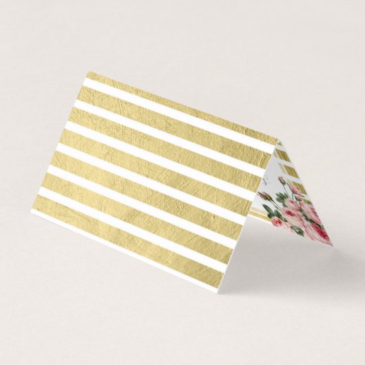 Shabby Chic  Rozen & Gold Hartelijk dank Kaart (Achterkant)