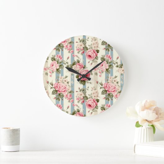 Shabby Chic  Rozen Grote Klok (Huis)