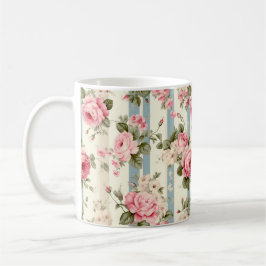 Shabby Chic  Rozen Koffiemok