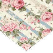 Shabby Chic  Rozen Korte Tafelloper (Hoek)