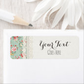 Shabby Chic Rozen, Lace & Burlap Boutique Etiket (Insitu)