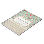 Shabby Chic Rozen, Lace & Burlap  Boutique Notitieboek (Linkerzijde)