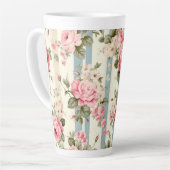 Shabby Chic  Rozen Latte Mok (Linkerhoek)