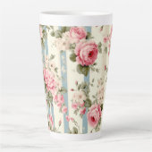 Shabby Chic  Rozen Latte Mok (Voorkant)