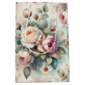 Shabby Chic-Rozen Medium Cadeauzakje (Voorkant)